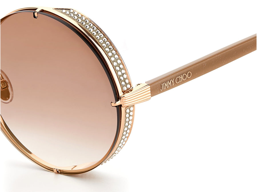 Jimmy Choo  Round sunglasses - LILO/S Gold Nude