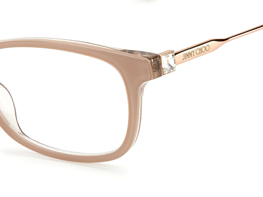 Jimmy Choo  Square Frame - JC303 Nude Glitter