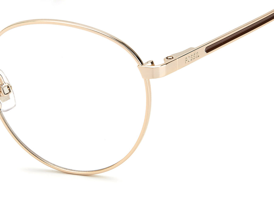 Fossil  Round Frame - FOS 7100 Gold