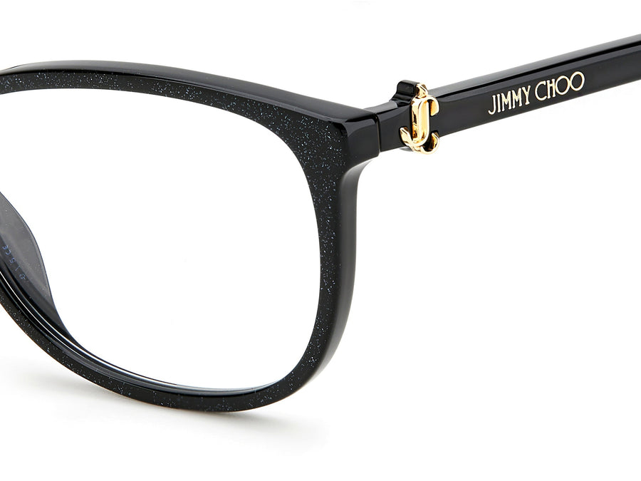 Jimmy Choo  Square Frame - JC308 Glitter Black