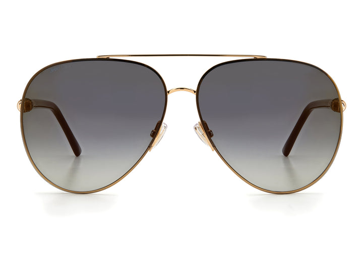 Jimmy Choo  Aviator sunglasses - GRAY/S Gold Black