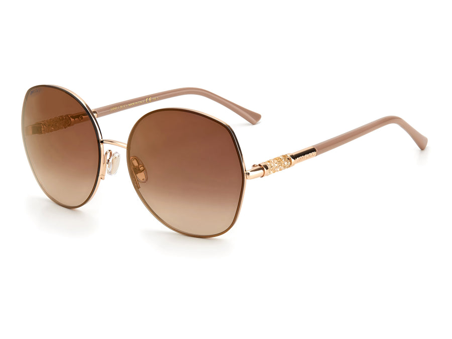 Jimmy Choo  Aviator sunglasses - MELY/S Gold Nude