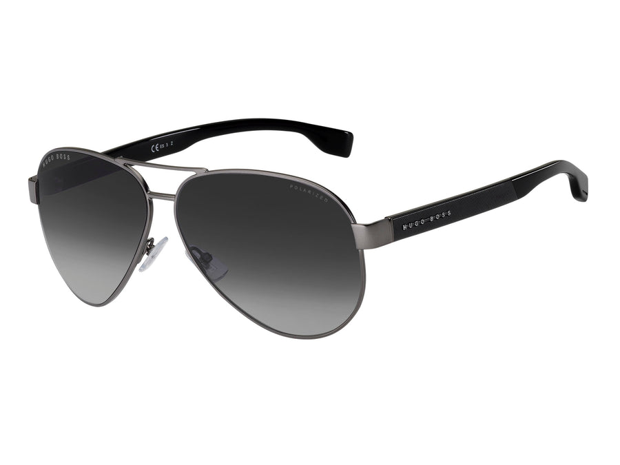 BOSS  Square sunglasses - BOSS 1241/S MATTE DARK RUTHENIUM