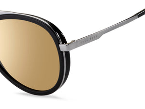 BOSS  Round sunglasses - BOSS 1254/S BLACK RUTHENIUM