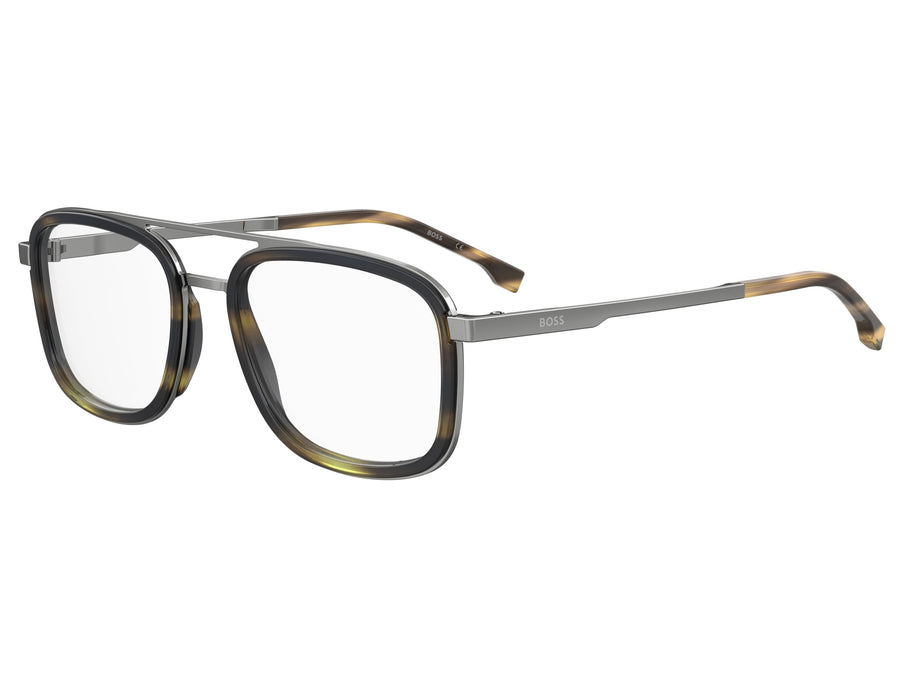 BOSS  Square Frame - BOSS 1255 BROWN HORN RUTHENIUM