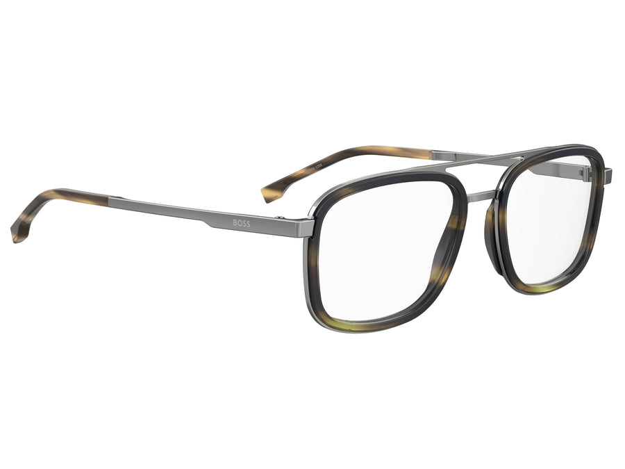 BOSS  Square Frame - BOSS 1255 BROWN HORN RUTHENIUM