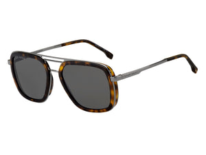 BOSS  Square sunglasses - BOSS 1235/S HAVANA DARK RUTHENIUM