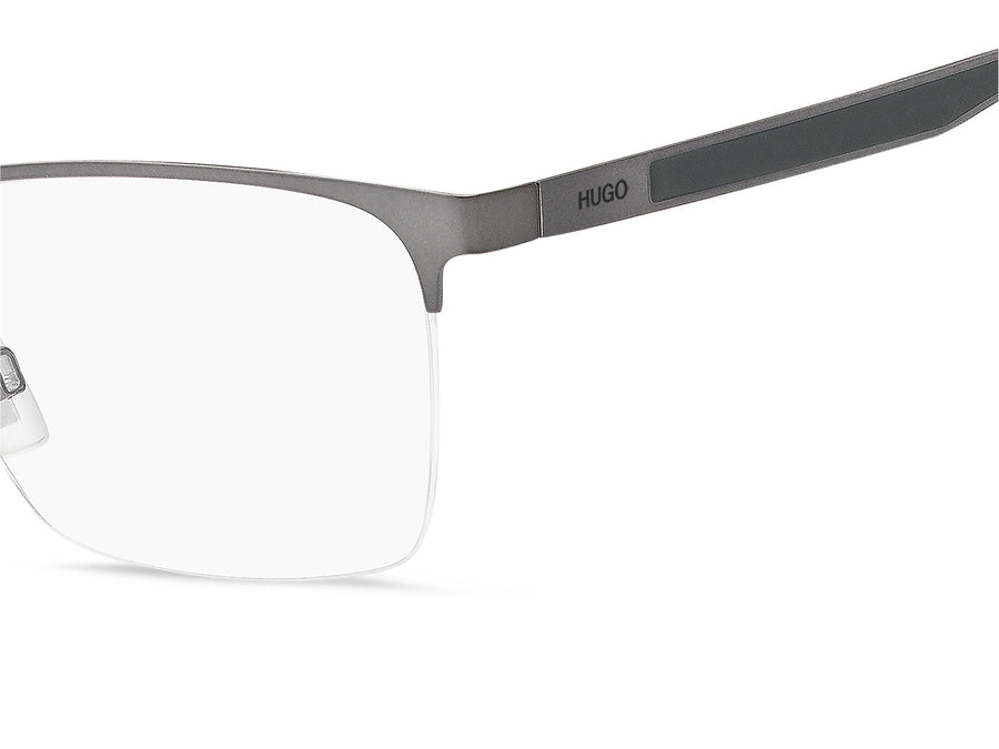 Hugo  Square Frame - HG 1142 Matte Dark Ruthenium