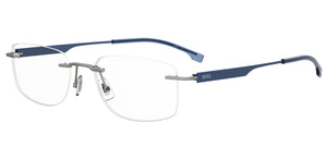 BOSS  Square Frame - BOSS 1265/C MATTE RUTHENIUM BLUE