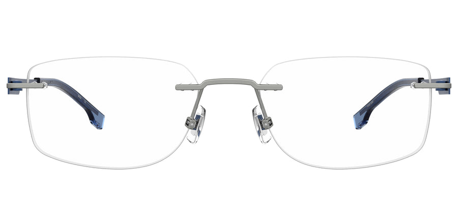 BOSS  Square Frame - BOSS 1265/C MATTE RUTHENIUM BLUE