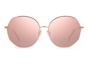 Jimmy Choo  Round sunglasses - CORAL/G/SK Gold Nude