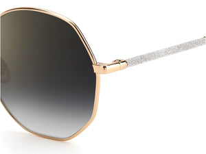 Jimmy Choo  Round sunglasses - CORAL/G/SK Gold Black