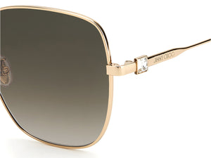 Jimmy Choo  Square sunglasses - KORI/G/SK Gold Havana