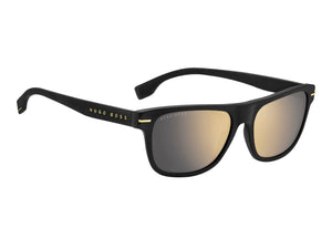 Boss Square Sunglasses - BOSS 1322/S MATTE GOLD BLACK