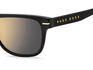 Boss Square Sunglasses - BOSS 1322/S MATTE GOLD BLACK