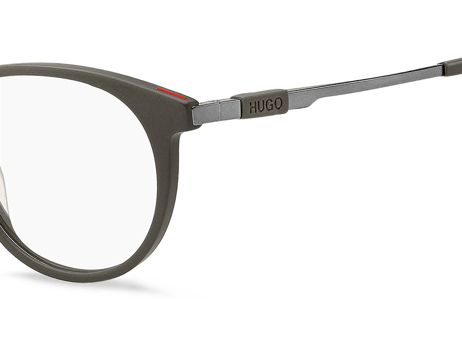 Hugo  Round Frame - HG 1154 Matte Mud Dark Ruthenium