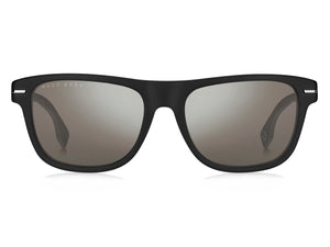 Boss Square Sunglasses - BOSS 1322/S MATTE BLACK SILVER