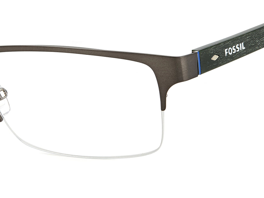 Fossil  Square Frame - FOS 6024 Semimattdarkruthenium Green