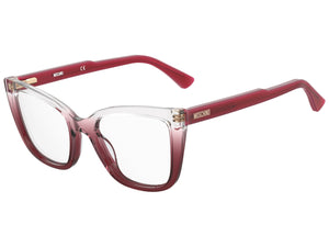 Moschino Square Frames - MOS603 CRYSTAL RED