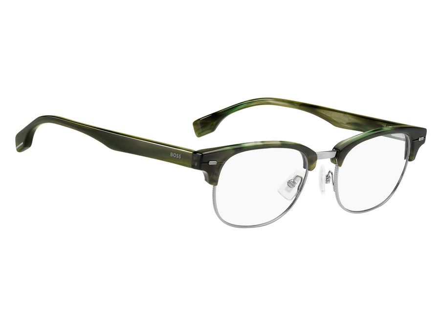 Boss Round Frames - BOSS 1382 RUTHENIUM GREEN HORN