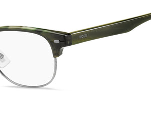 Boss Round Frames - BOSS 1382 RUTHENIUM GREEN HORN