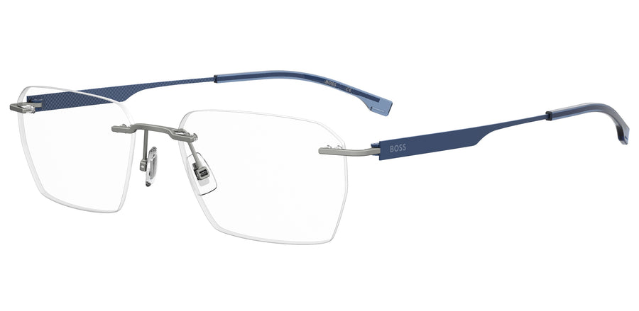 BOSS  Square Frame - BOSS 1265/A MATTE RUTHENIUM BLUE