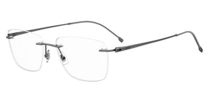 BOSS  Square Frame - BOSS 1266/A MATTE DARK RUTHENIUM