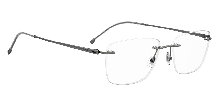 BOSS  Square Frame - BOSS 1266/A MATTE DARK RUTHENIUM