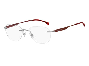 BOSS  Round Frame - BOSS 1265/B MATTE RUTHENIUM BURGUNDY