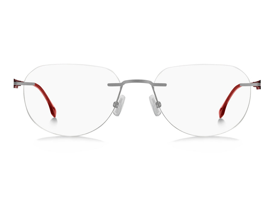 BOSS  Round Frame - BOSS 1265/B MATTE RUTHENIUM BURGUNDY