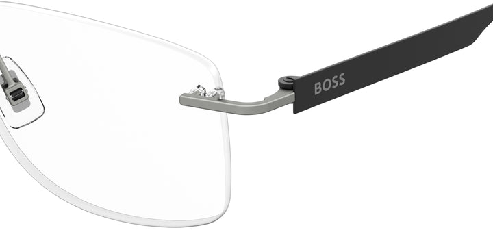 BOSS  Square Frame - BOSS 1265/C MATTE RUTHENIUM BLACK