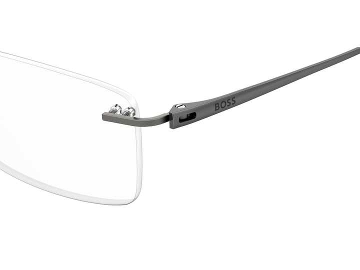 BOSS  Square Frame - BOSS 1266/B MATTE DARK RUTHENIUM