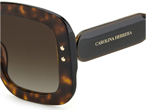 Carolina Herrera Square Sunglasses - CH 0010/S HAVANA