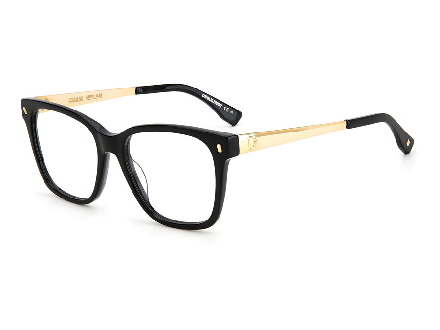 Dsquared 2  Square Frame - D2 0041 Black Gold