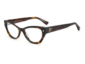 Dsquared Cat-Eye Frames - D2 0043 Havana