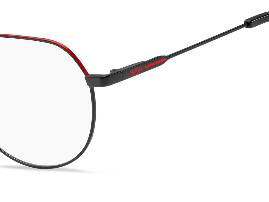 Hugo  Square Frame - HG 1179 Matte Black Red