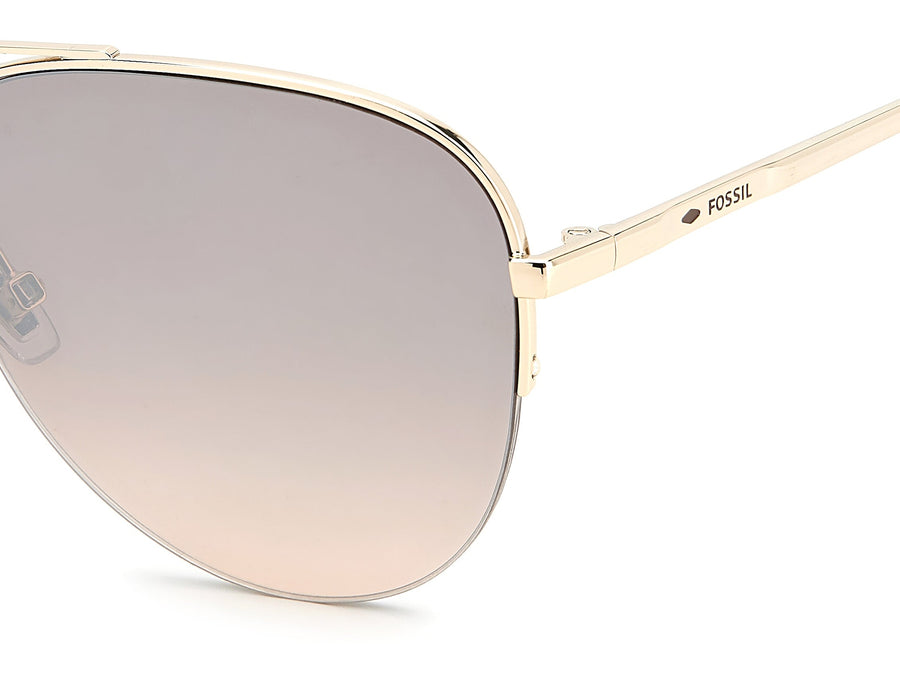 Fossil Aviator sunglasses - FOS 3137/G/S Light Gold