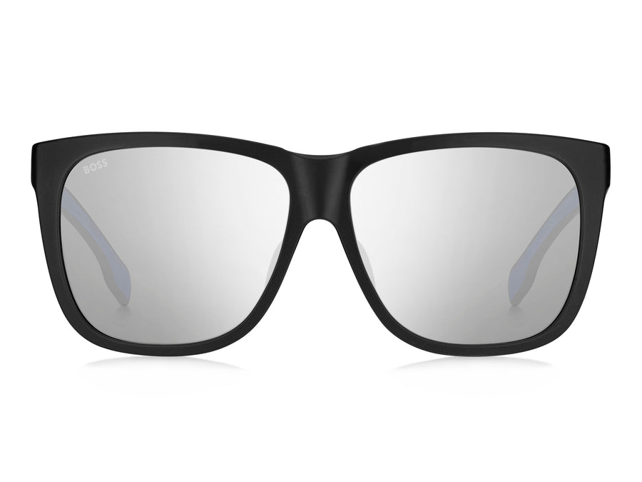 Boss Square Sunglasses - BOSS 1453/F/S MATTE BLACK BLUE