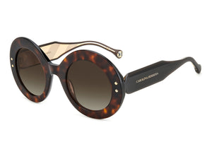 Carolina Herrera Round Sunglasses - HER 0081/S HAVANA