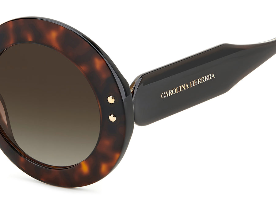 Carolina Herrera Round Sunglasses - HER 0081/S HAVANA