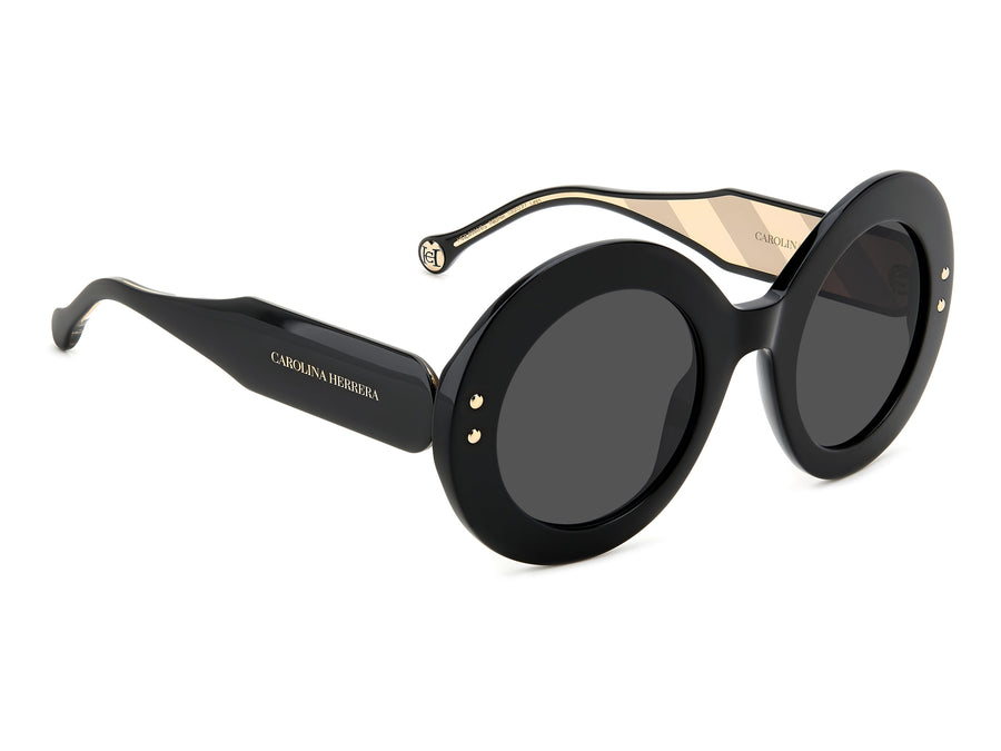 Carolina Herrera Round Sunglasses - HER 0081/S BLACK