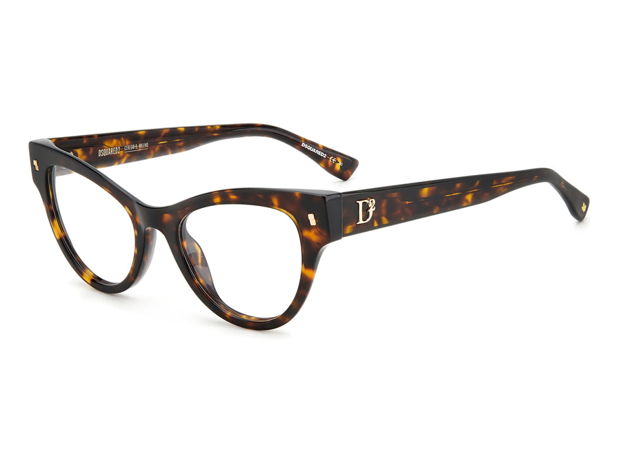 Dsquared Cat-Eye Frames - D2 0070 Havana