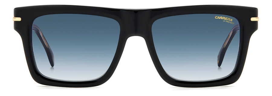 Carrera Square Sunglasses - CARRERA 305/S Striped Black