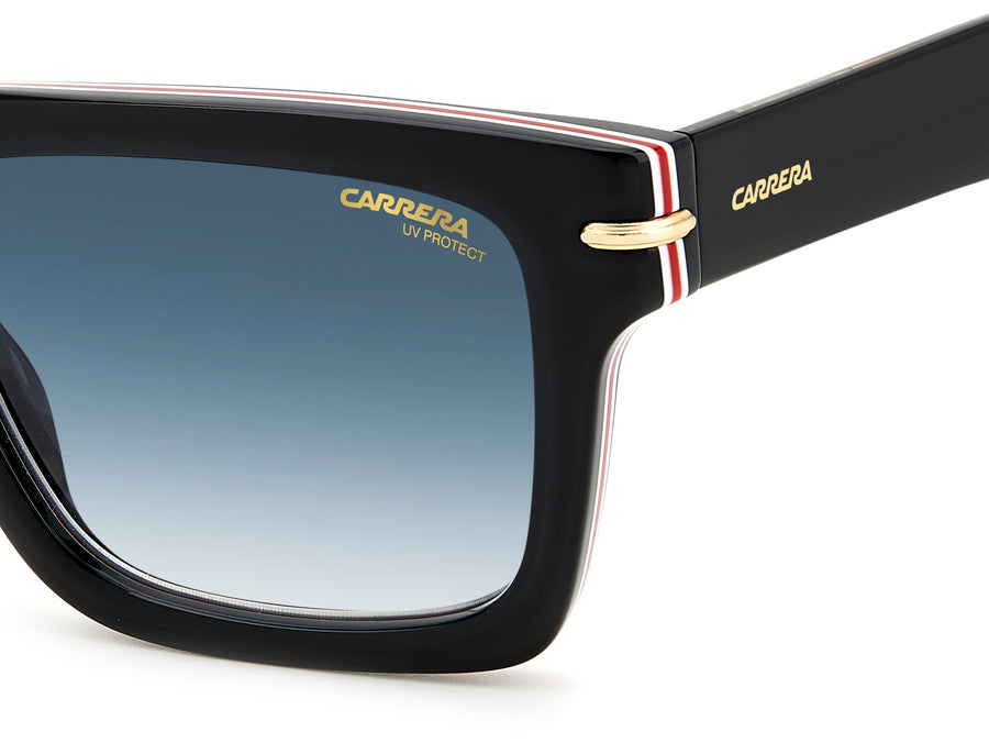 Carrera Square Sunglasses - CARRERA 305/S Striped Black