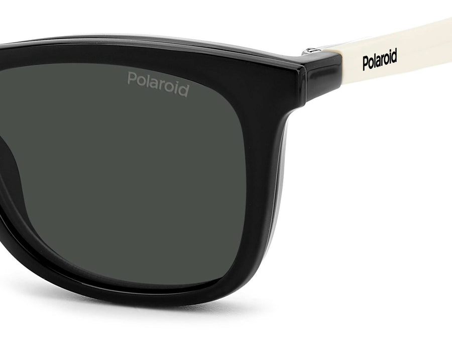 Polaroid Square Sunglasses - PLD 8055/CS BLACK IVORY