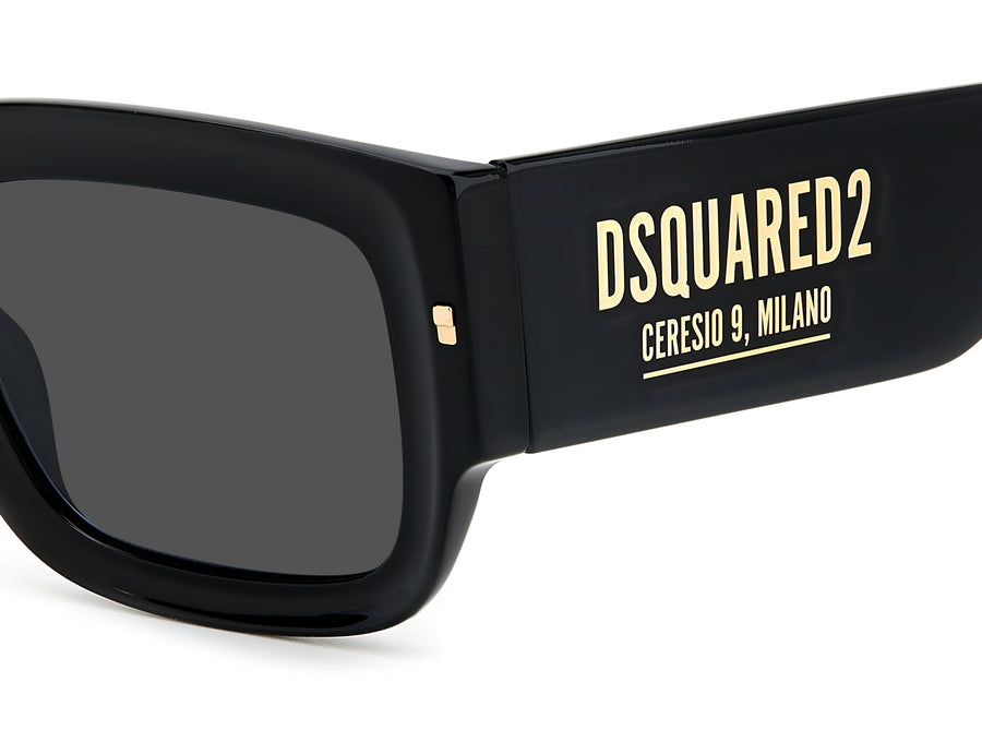 Dsquared Square Sunglasses - D2 0089/S Black Gold