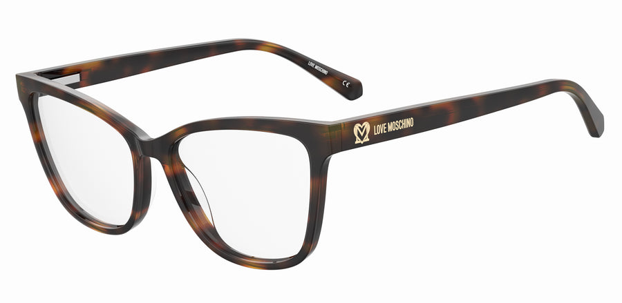 Love Moschino Square Frames - MOL615 HAVANA 2