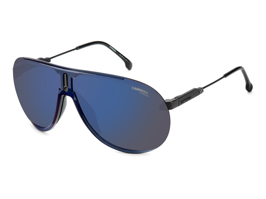 Carrera Aviator Sunglasses - SUPERCHAMPION Black Blue