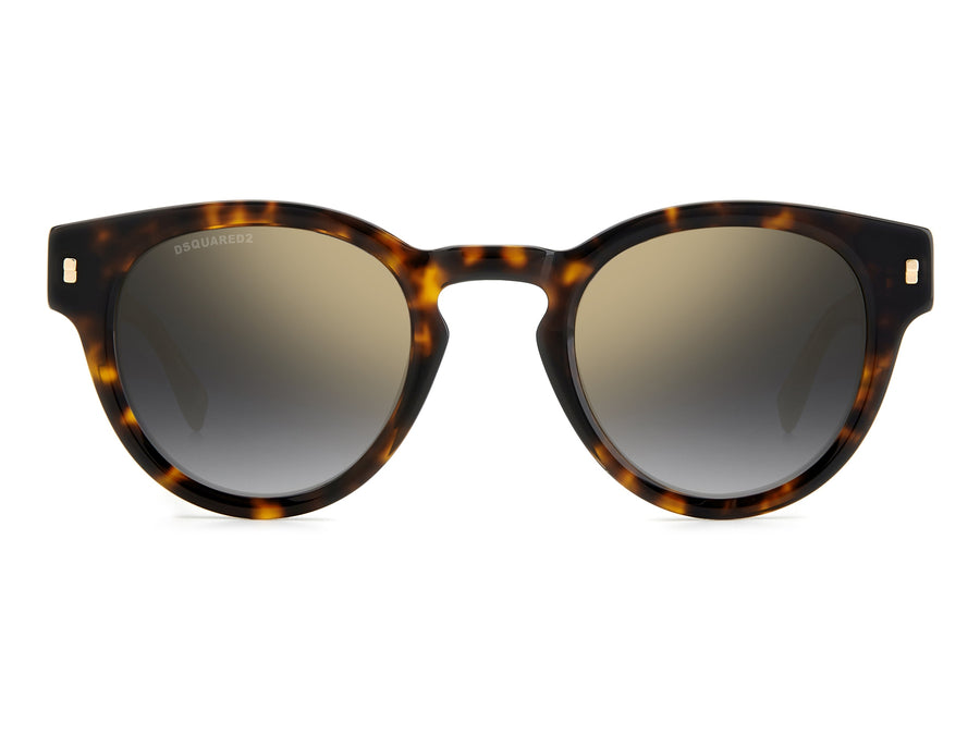 Dsquared Round Sunglasses - D2 0077/S Havana