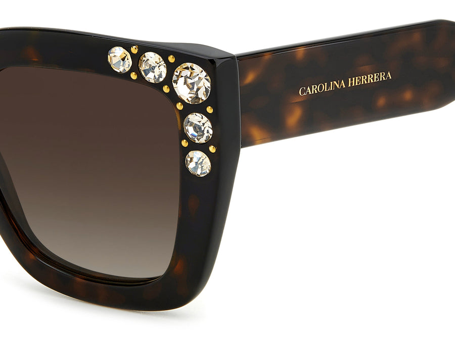 Carolina Herrera Square Sunglasses - HER 0130/S HAVANA